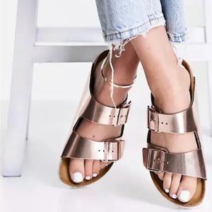 Birkenstock Arizona Rose Gold Sandal